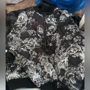 Black and White Patterned Jacket